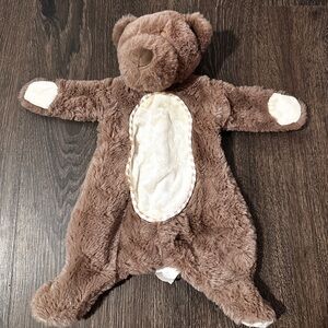 14" Kellytoy Chocolate Brown Bear Lovey with Crinkling Sound Plush security